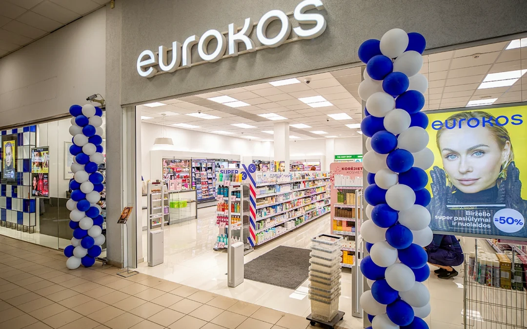 EUROKOS parduotuvių įrengimas Vilniuje
